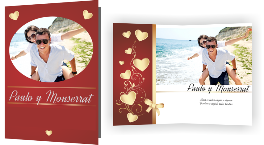 tarjeta de enamorados